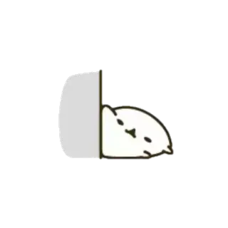 🌈 猫, 偷看, 可爱, 贴纸, 卡通猫, 隐藏 telegram sticker