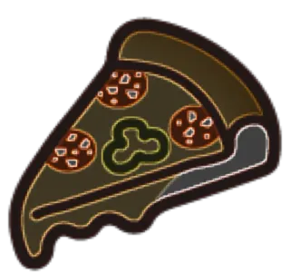 🍕 pizza, nourriture, pepperoni, tranche, italien telegram sticker