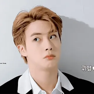 🎈 Jin 귀염 kpop, idol, celebrità, coreano, carino, attore, cantante telegram sticker