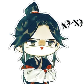 😄 x-x-x Q版, 卡通, 角色, 可爱, 贴纸 telegram sticker