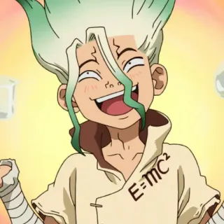 🗿 Senku Ishigami Dr. Stone E=mc² anime, character, science, dr stone, senku telegram sticker