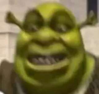 😡 Shrek オーガ, 緑, アニメ, 映画, ドリームワークス telegram sticker