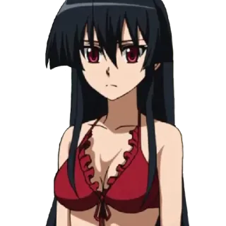 😤 Аниме, Девушка, Бикини, Купальник telegram sticker