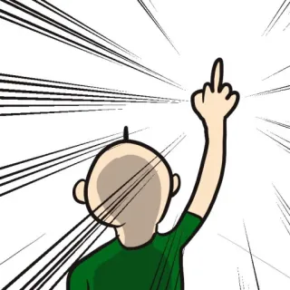 🤬 นิ้วกลาง, หยาบคาย, ท่าทาง, การ์ตูน, ตลก telegram sticker