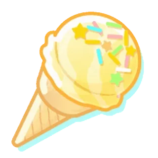 😊 helado, cono, postre, dulce, antojo, comida, chispas whatsapp sticker