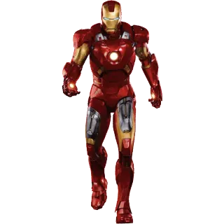 🤖 Iron Man スーパーヒーロー, マーベル, アイアンマン, アベンジャーズ telegram sticker