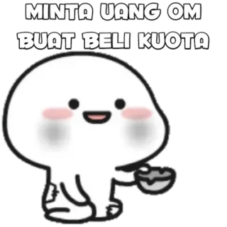 🍡 MINTA UANG OM
BUAT BELI KUOTA argent, internet, quota, dessin animé, mignon telegram sticker