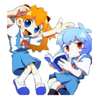 🔹 Asuka Langley Soryu, Rei Ayanami Neon Genesis Evangelion Anime, Manga, Dibujos animados, Fanart, Personaje, Lindo, Evangelion, Asuka Langley, Rei Ayanami telegram sticker