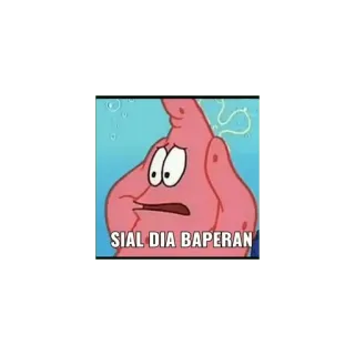 😀 Patrick Star Spongebob Squarepants SIAL DIA BAPERAN Cartoon, Patrick, Spongebob, Traurig, Empfindlich telegram sticker