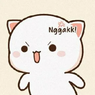 💜 Nggak! gato, bravo, fofo, adesivo telegram sticker