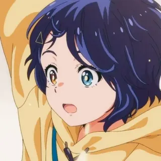 💛 Anime, Garota, Personagem, Ilustração, Fofo, Animação telegram sticker