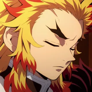 🔥 Kyojuro Rengoku Demon Slayer Anime, Manga, Demon Slayer, Kyojuro Rengoku telegram sticker