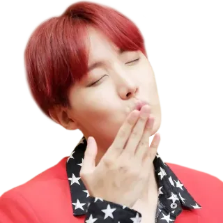 😘 J-Hope J-Hope, BTS, K-Pop, cantante, celebrità whatsapp sticker