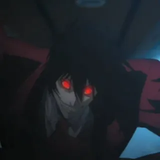 🩸 Alucard Hellsing vampir, hellsing, anime, monster, alucard, rote augen telegram sticker