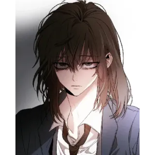 😁 Anime, Manga, Personnage, Sérieux, Costume, Cravate, Coréen telegram sticker