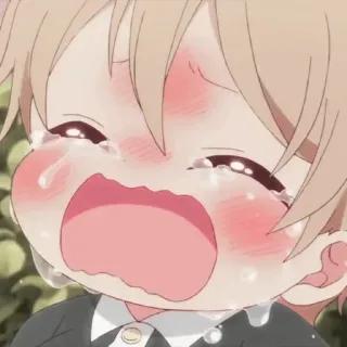 ❤️‍🔥 Anime, Piangere, Lacrime, Triste, Bambino/Bambina, Emozionale telegram sticker