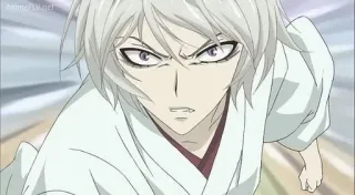 🐈 Tomoe Kamisama Kiss Anime, Manga, En colère, Cheveux blancs, Tomoe telegram sticker
