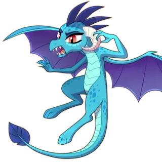 😡 dragão, monstro, fantasia, criatura, asas, desenho animado telegram sticker