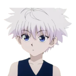 😯 Killua Zoldyck Hunter x Hunter anime, killua, hunterxhunter, character, animation, japanese telegram sticker