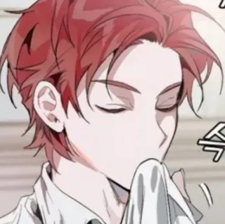 🥀 속 hombre, persona, toalla, anime, dibujos animados telegram sticker