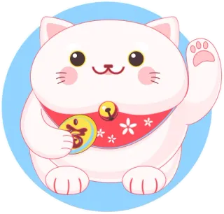 maneki neko whatsapp stickers