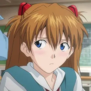 😳 Asuka Langley Soryu Neon Genesis Evangelion アニメ, マンガ, キャラクター, 女の子, アスカ, エヴァンゲリオン telegram sticker