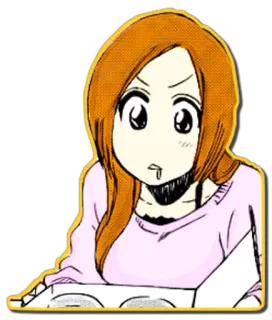 😍 Orihime Inoue Bleach anime, manga, Bleach, Orihime Inoue, character, cartoon telegram sticker