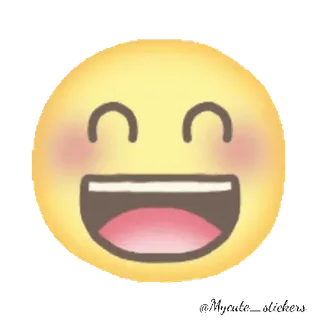 😄 Emoji, Sonrisa, Feliz, Alegre, Contento telegram sticker