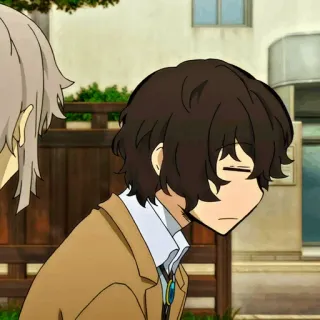 ⛓ Dazai Osamu Bungou Stray Dogs Anime, Cartoon, Manga, Bungou Stray Dogs, Dazai whatsapp sticker