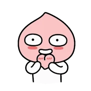 💬 Apeach apeach, 카카오프렌즈, 귀여운, 귀엽다, 복숭아, 만화, 캐릭터 whatsapp sticker