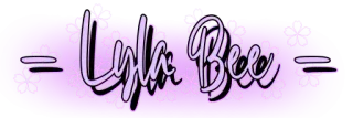 ✨ Lyla Bee Lyla Bee, name sticker, purple, floral telegram sticker