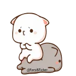 😍 @FarsiSticker ステッカー, かわいい, 動物 whatsapp sticker