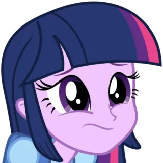 ☹ Twilight Sparkle My Little Pony Twilight Sparkle, My Little Pony, Kartun, Poni, Lucu, Animasi telegram sticker