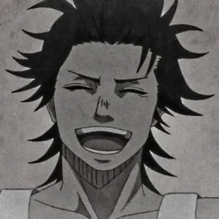 🖇️ Yami Sukehiro Black Clover Аниме, Чёрный Клевер, Ями Сукехиро, Капитан, Магия, Манга, Портрет telegram sticker