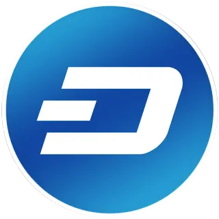 ⚪ crypto, currency, blue, circle, dash, digital telegram sticker