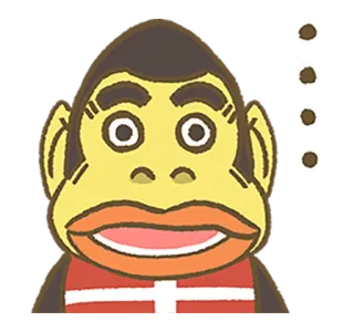 💬 macaco, animal, desenho animado whatsapp sticker
