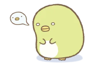 😐 cartone animato, kawaii, carino, animale, uccello, pulcino whatsapp sticker