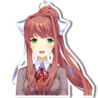 DDLC Monika telegram stickers