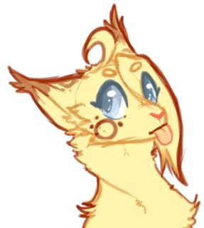 😛 cat, cartoon, cute, animal telegram sticker