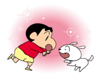 🙂 Shin-chan Crayon Shin-chan Shin Chan, Anime, Dibujos animados, Perro, Lindo telegram sticker