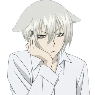 😒 Tomoe Kamisama Kiss Anime, Volpe, Maschio, Tomoe, Manga, Personaggio telegram sticker