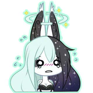 😞 Chica anime, Dibujos animados, Llorando, Personaje, Pegatina whatsapp sticker