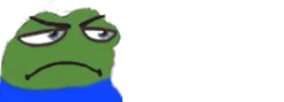 😐 Pepe the Frog frog, meme, internet, sad, cartoon telegram sticker