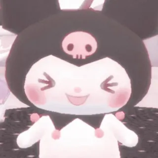 🧬 Kuromi Kuromi, Sanrio, personaje, lindo, dibujos animados, pegatina telegram sticker