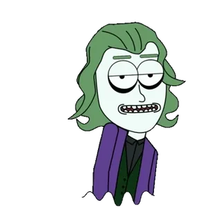 😬 The Joker Joker, penjahat, DC Comics, badut, kriminal, Batman telegram sticker