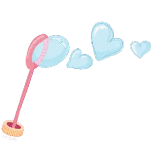 ❣ Blase, Herz, Blasen, Rosa, Seifenblase, Liebe telegram sticker