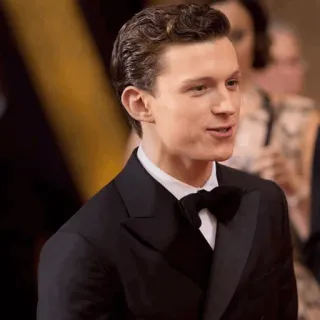 ⚙ Tom Holland actor, celebridad, hombre, formal, esmoquin whatsapp sticker