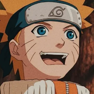 🍜 Naruto animé, manga, personnage, souriant, dessin animé whatsapp sticker
