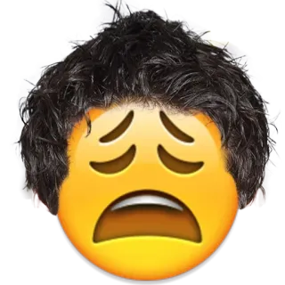 😩 Emoji, Sedih, Wajah, Emoticon, Ekspresi, Kesal whatsapp sticker
