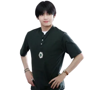 😄 V kpop, sänger, bts, promi, idol, mode, männlich telegram sticker